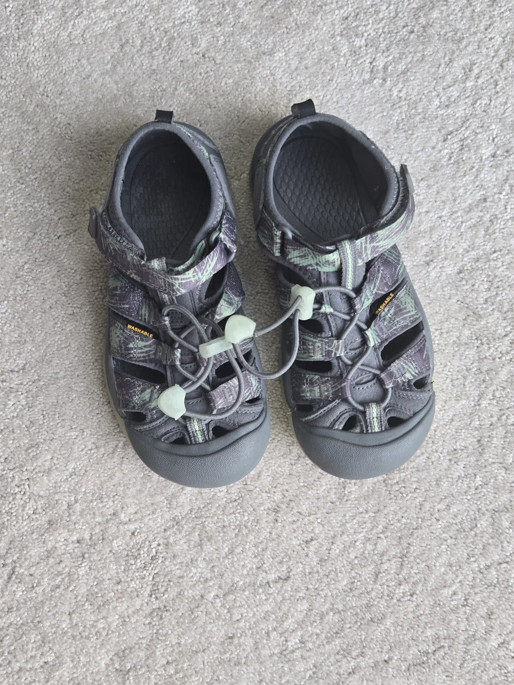 Keen Kids Gray and Light Green Sport Sandals